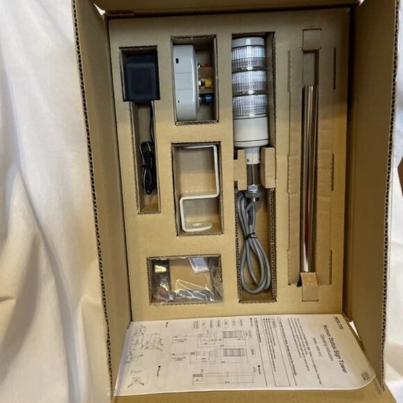 Patlite HSST-312-RYG Signal Light Assembly Kit 120V New Sign Tower - Picture 2 of 6